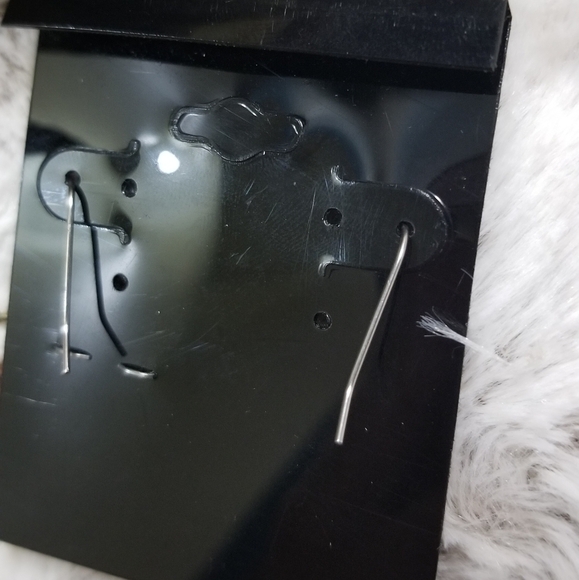 Vintage Metal Artisan Circle Wave Earrings Copper and Gold Tones - Picture 7 of 7